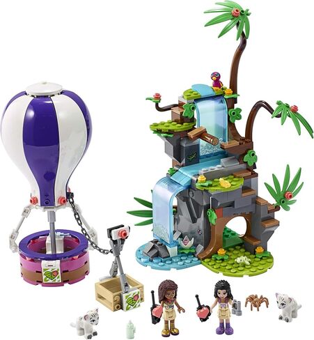 LEGO Friends Tiger Hot Air Balloon Jungle Rescue 41423 Friends Adventure Set Features a Toy Hot Air Balloon Friends Buildable Figures for Hours of Creative Fun (302 Pieces) in Saudi Arabia