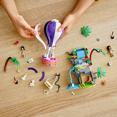LEGO Friends Tiger Hot Air Balloon Jungle Rescue 41423 Friends Adventure Set Features a Toy Hot Air Balloon Friends Buildable Figures for Hours of Creative Fun (302 Pieces) in Saudi Arabia