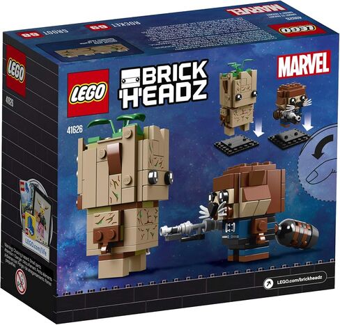 LEGO BrickHeadz Groot & Rocket Building Kit, Multicolor in Saudi Arabia