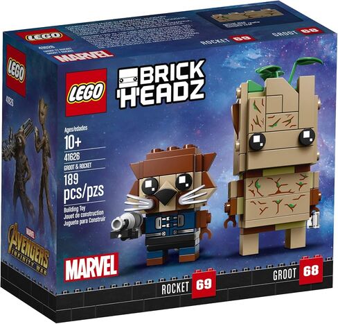 LEGO BrickHeadz Groot & Rocket Building Kit, Multicolor in Saudi Arabia