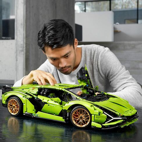 LEGO Technic Lamborghini Sián FKP 37 (42115), Building Project for Adults, Build and Display This Distinctive Model, a True Representation of The Original Sports Car (3,696 Pieces) in Saudi Arabia