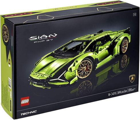LEGO Technic Lamborghini Sián FKP 37 (42115), Building Project for Adults, Build and Display This Distinctive Model, a True Representation of The Original Sports Car (3,696 Pieces) in Saudi Arabia