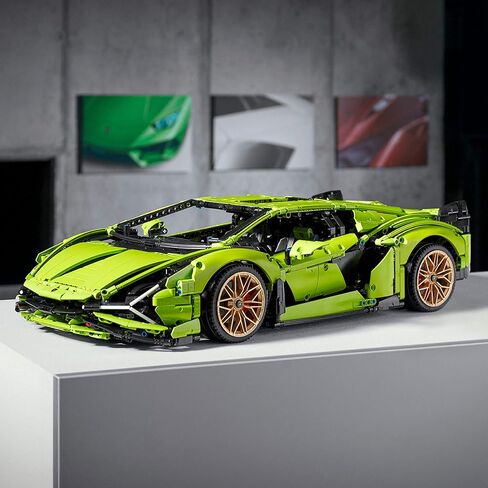 LEGO Technic Lamborghini Sián FKP 37 (42115), Building Project for Adults, Build and Display This Distinctive Model, a True Representation of The Original Sports Car (3,696 Pieces) in Saudi Arabia