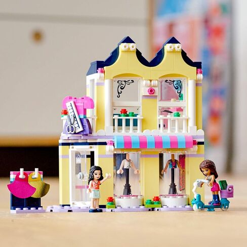 LEGO Friends Emma’s Fashion Shop 41427, Includes Friends Emma and Andrea Buildable Mini-Doll Figures and a Range of Fashion Accessories to Inspire Hours of Creative Fun (343 Pieces) in Saudi Arabia