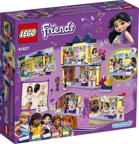 LEGO Friends Emma’s Fashion Shop 41427, Includes Friends Emma and Andrea Buildable Mini-Doll Figures and a Range of Fashion Accessories to Inspire Hours of Creative Fun (343 Pieces) in Saudi Arabia