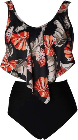 Girls Kids Swimsuit Two Pieces Bikini Set Ruffle Falbala Swimwear Bathing Suits in Saudi Arabia