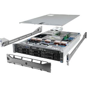 High-End Virtualization Server 12-Core 128GB RAM 12TB RAID Dell PowerEdge R710 Bezel and Rails (Renewed) in Saudi Arabia