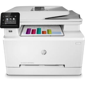 HP Color Laserjet Pro M283fdw Wireless All-in-One Laser Printer, Remote Mobile Print, Scan & Copy, Duplex Printing (7KW75A), White, Model:7KW75A#BGJ (Renewed) in Saudi Arabia