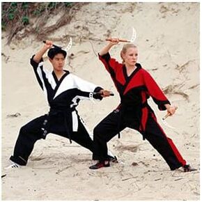 PROFORCE Demo Team Karate Uniform - Black & White - Size 2 in Kuwait