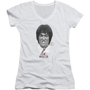 Bruce Lee Self Help Juniors' Sheer Fitted V-Neck T Shirt in Kuwait