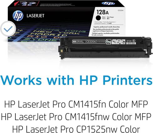 خرطوشة مسحوق الحبر HP 128A لطابعات LaserJet الأسود الأصلية [ CE320A ] in Saudi Arabia