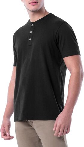 Lee Men's Short Sleeve Soft Washed Cotton Henley T-Shirt in Kuwait