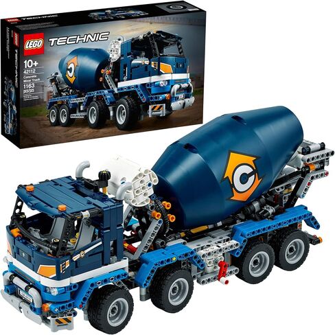 LEGO Technic Concrete Mixer Truck 42112 Building Kit, Kids Will Love Bringing The Construction Site to Life with This Cool Concrete Truck Toy Model Set (1,163 Pieces) in Saudi Arabia