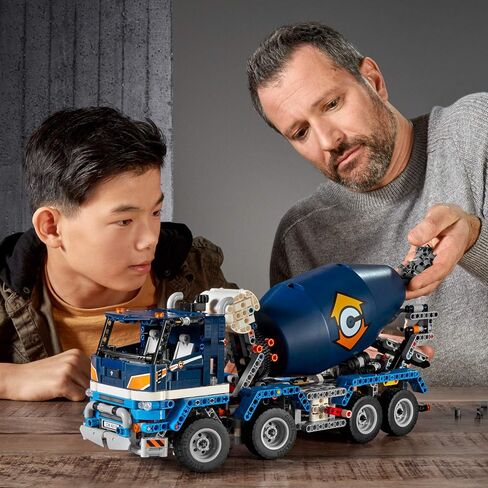 LEGO Technic Concrete Mixer Truck 42112 Building Kit, Kids Will Love Bringing The Construction Site to Life with This Cool Concrete Truck Toy Model Set (1,163 Pieces) in Saudi Arabia