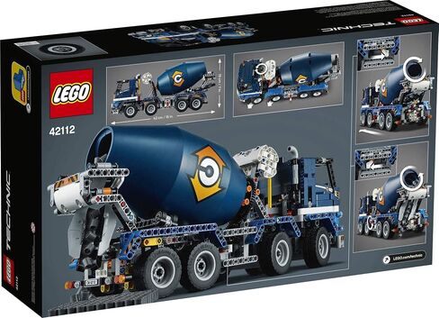 LEGO Technic Concrete Mixer Truck 42112 Building Kit, Kids Will Love Bringing The Construction Site to Life with This Cool Concrete Truck Toy Model Set (1,163 Pieces) in Saudi Arabia