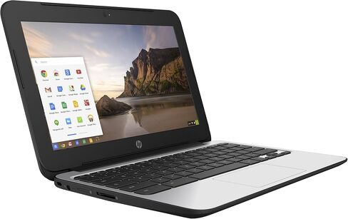 HP ChromeBook 11 G4 EE: 11.6-inch (1366x768) | Intel Celeron N2840 2.16GHz | 16GB eMMC SSD | 4GB RAM | Chrome OS - Black in Saudi Arabia