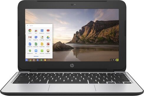 HP ChromeBook 11 G4 EE: 11.6-inch (1366x768) | Intel Celeron N2840 2.16GHz | 16GB eMMC SSD | 4GB RAM | Chrome OS - Black in Saudi Arabia