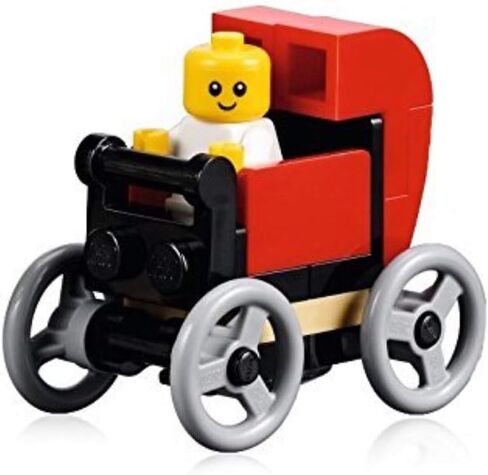 LEGO City Minifigure - Baby in Red Baby Carriage from Set 10255 (18 Pieces) in Kuwait