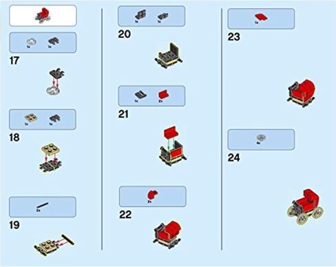 LEGO City Minifigure - Baby in Red Baby Carriage from Set 10255 (18 Pieces) in Kuwait