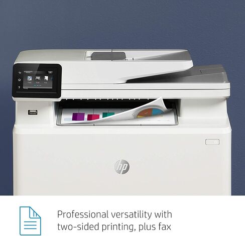 HP Color Laserjet Pro M283fdw Wireless All-in-One Laser Printer, Remote Mobile Print, Scan & Copy, Duplex Printing (7KW75A), White, Model:7KW75A#BGJ (Renewed) in Saudi Arabia