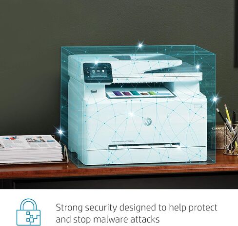 HP Color Laserjet Pro M283fdw Wireless All-in-One Laser Printer, Remote Mobile Print, Scan & Copy, Duplex Printing (7KW75A), White, Model:7KW75A#BGJ (Renewed) in Saudi Arabia