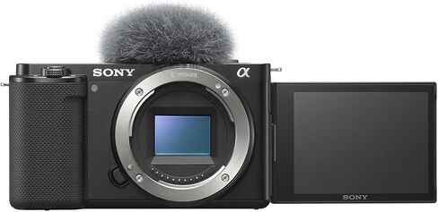 Sony ZV-E10 Mirrorless Camera Body, Black Bundle with ACCVC1 Vlogger Accessory Kit Shooting Grip and 64GB SD Card in Saudi Arabia