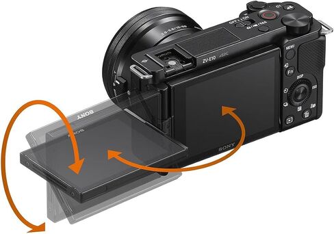 Sony ZV-E10 Mirrorless Camera Body, Black Bundle with ACCVC1 Vlogger Accessory Kit Shooting Grip and 64GB SD Card in Saudi Arabia