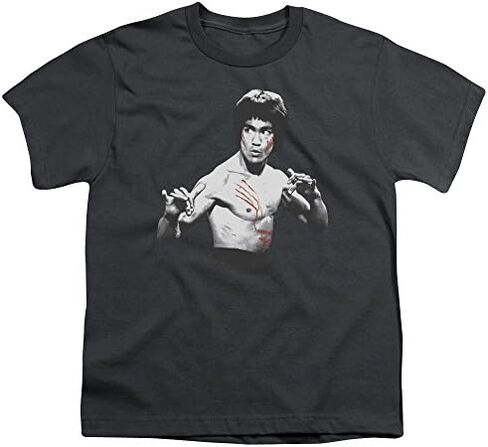 Bruce Lee Final Confrontation Unisex Youth T Shirt for Boys and Girls in Kuwait