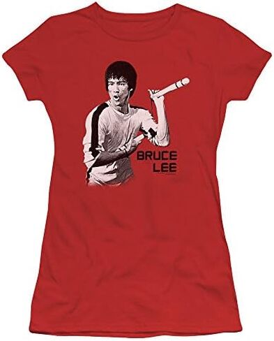 Trevco Bruce Lee Nunchucks Juniors' Sheer Fitted T Shirt in Saudi Arabia