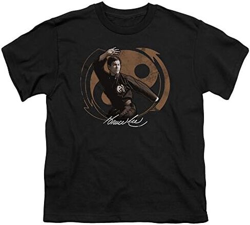 Bruce Lee Jeet Kun Do Pose Unisex Youth T Shirt for Boys and Girls in Saudi Arabia
