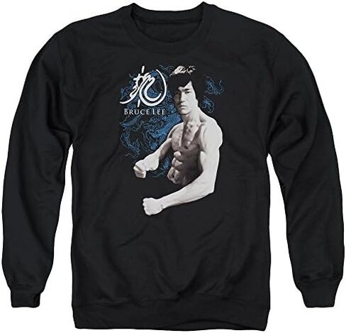 Bruce Lee Dragon Stance Unisex Adult Crewneck Sweatshirt for Men and Women in Saudi Arabia
