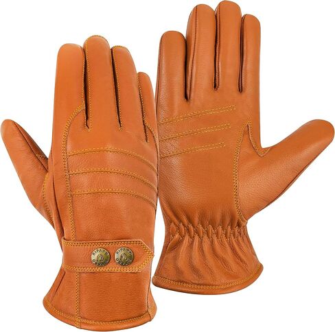 Riparo Winter Gloves for Men, Leather Winter Gloves for Cold Weather, Snow Gloves for Motorcycle Driving Hiking Outdoor in Saudi Arabia