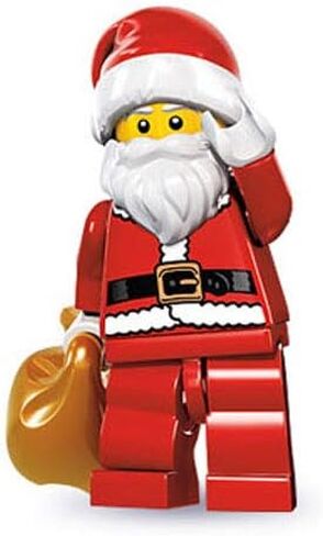 Lego Series 8 Collectible Minifigure - Santa with Toy Sack in Saudi Arabia