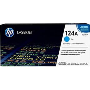 خرطوشة مسحوق الحبر HP 124A لطابعات LaserJet السماوي الأصلية [ Q6001A ] in Kuwait