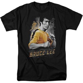 تي شيرت رجالي بأكمام قصيرة عليه طبعة التنين الأصفر Bruce Lee in Kuwait