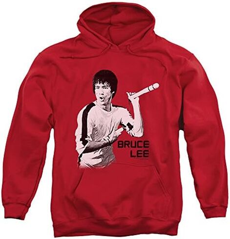 Bruce Lee Nunchucks Unisex Adult Pull-Over Hoodie for Men and Women in Kuwait