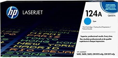 خرطوشة مسحوق الحبر HP 124A لطابعات LaserJet السماوي الأصلية [ Q6001A ] in Kuwait