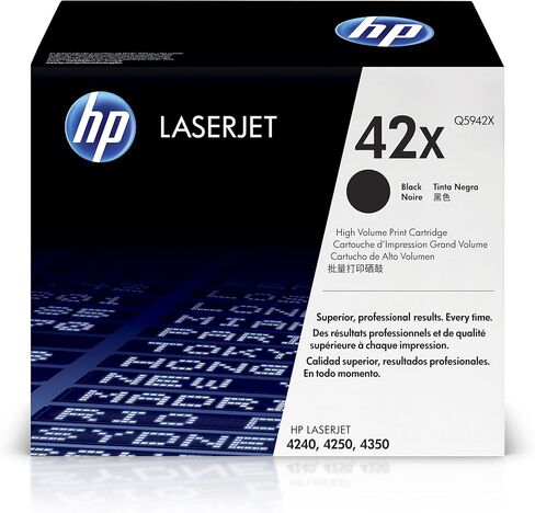 HP 42X HP (Hewlett Packard) 42X خرطوشة حبر ليزر جيت الأصلية عالية الإنتاج، أسود in Saudi Arabia