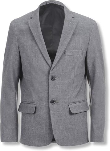 Calvin Klein Boys' Bi-Stretch Blazer Suit Jacket, 2-Button Single Breasted Closure, Buttoned Cuffs & Front Flap Pockets in Saudi Arabia