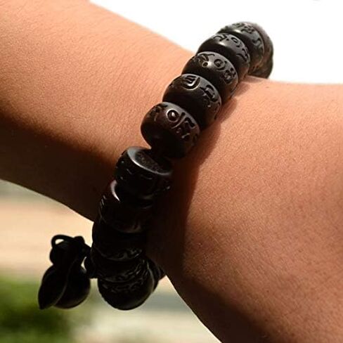 Bracelet Lightning Struck Jujube Wood Mala Prayer Feng Shui Lucky Beads Drum Diameter in Saudi Arabia