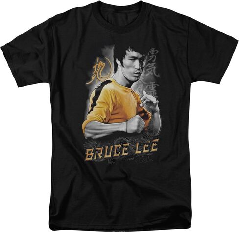 تي شيرت رجالي بأكمام قصيرة عليه طبعة التنين الأصفر Bruce Lee in Kuwait