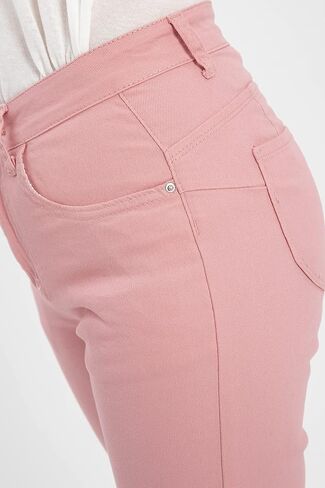 ZENTHACE Women's Basic 5-Pocket Twill Capri Pants Stretch Straight Leg Casual Capris in Saudi Arabia