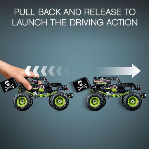 LEGO Technic Monster Jam Grave Digger 42118 Model Building Kit for Boys and Girls Who Love Monster Truck Toys, New 2021 (212 Pieces) in Saudi Arabia