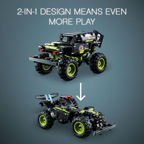 LEGO Technic Monster Jam Grave Digger 42118 Model Building Kit for Boys and Girls Who Love Monster Truck Toys, New 2021 (212 Pieces) in Saudi Arabia