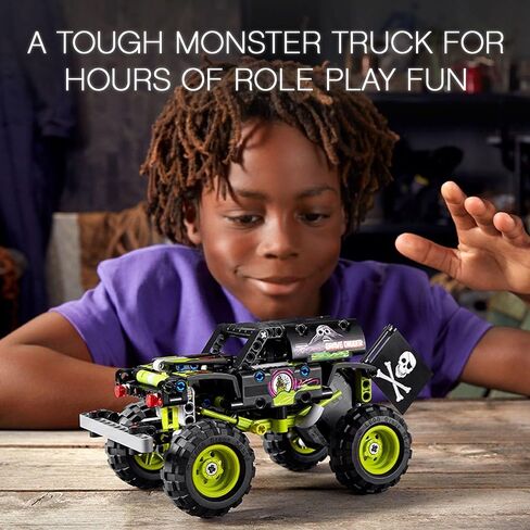 LEGO Technic Monster Jam Grave Digger 42118 Model Building Kit for Boys and Girls Who Love Monster Truck Toys, New 2021 (212 Pieces) in Saudi Arabia