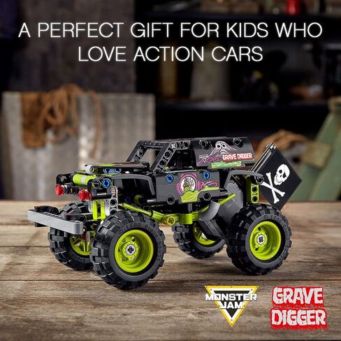 LEGO Technic Monster Jam Grave Digger 42118 Model Building Kit for Boys and Girls Who Love Monster Truck Toys, New 2021 (212 Pieces) in Saudi Arabia