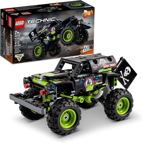 LEGO Technic Monster Jam Grave Digger 42118 Model Building Kit for Boys and Girls Who Love Monster Truck Toys, New 2021 (212 Pieces) in Saudi Arabia