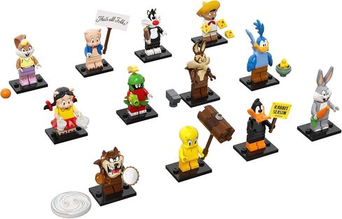 LEGO Minifigures Looney Tunes 66667 Building Kit; Cool Toys to Add Fun Action to Sets; an Awesome Collectible Gift for Looney Tunes Fans or Kids of Any Age, New 2021 (6 Pack) in Saudi Arabia