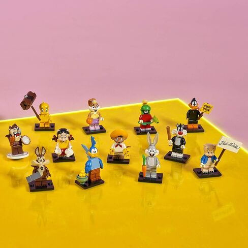 LEGO Minifigures Looney Tunes 66667 Building Kit; Cool Toys to Add Fun Action to Sets; an Awesome Collectible Gift for Looney Tunes Fans or Kids of Any Age, New 2021 (6 Pack) in Saudi Arabia