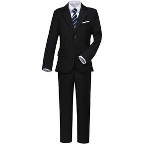 Visaccy Boys Suits Slim Fit Dress Clothes Ring Bearer Outfit